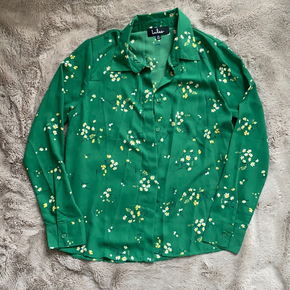 Lulus Floral button down